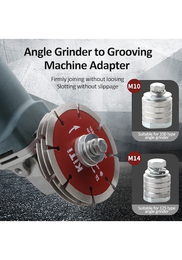 Singree M10/m14 Vida Bağlantılı Çelik Açılı Taşlama Adaptörü - 44.3x32x17mm Gümüş Renk