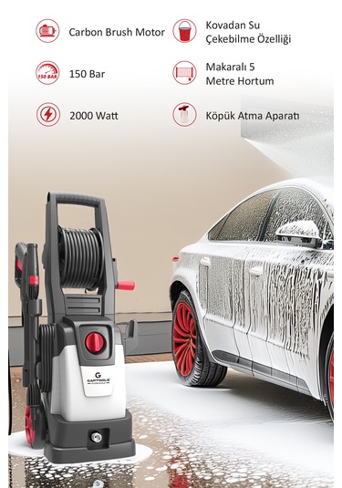 Yıkama Makinesi Basınçlı 150 Bar Gp2000dc