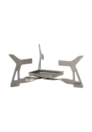 Ankatek Ultralight Katlanır Kamp Titanyum Katılaştırılmış Alkol Soba 14g Vp Gümüş Gümüş