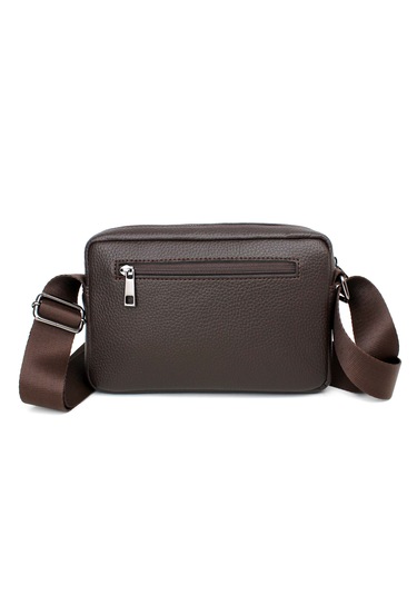 Unisex Kahverengi Orta Boy Askılı Postacı Omuz Çantası Kahverengi