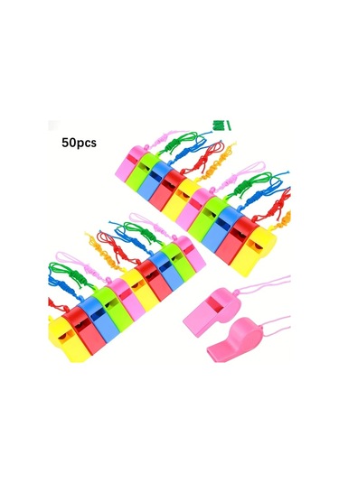 Willowhaven Koçlar İçin 50 Adet Karışık Renkli Yüksek Sesli Spor Düdük Seti