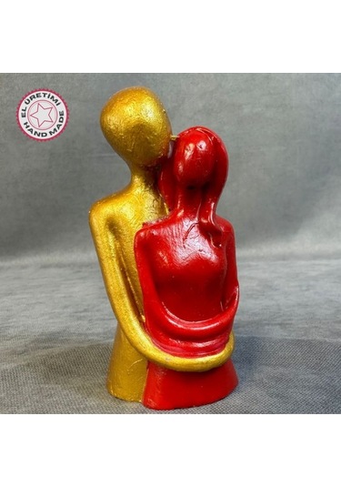 Uretti - Hülya 6683 El Yapımı Dekoratif Sarılmış Çift Biblo