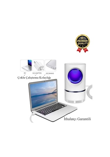 Premium Kimyasalsız Sessiz Şarjlı Uv 6 Işıklı Elektrikli Haşere Böcek Sinek Kovucu Öldürücü Lamba