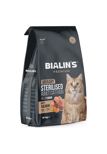 Bialins Premium Kısırlaştırılmış Kedi Maması Somonlu 10kg