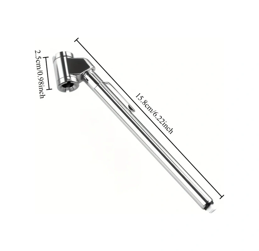 Hightower 1 Adet Hassas Lastik Basınç Göstergesi 10 120 Psı Çift Başlık Kamyon Oto Hava Ölçer