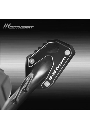 Xuweiwei Black Suzuki V-strom 1000/1050 800de 2014-2024 İçin Sağlam Alüminyum Motosiklet Yan Sehpa Pedi