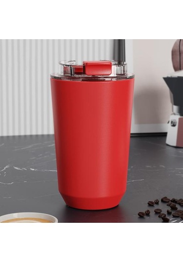 Siyah Paslanmaz Çelik Vakum Yalıtım Fincan Silikon Kapaklı Yalıtımlı Tumbler Seyahat Kupa Sızdırmaz Yeniden Termos Bardak 56819838