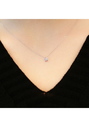 Lova 0,13 Karat Pırlanta Tektaş Kolye - 2030003