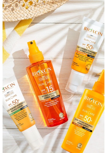 Bioxcin Sun Care Spf 50 Yüz Güneş Kremi 50 ml Karma Yağlı Cilt + Vücut Güneş Spreyi 200 Ml Avantaj Seti