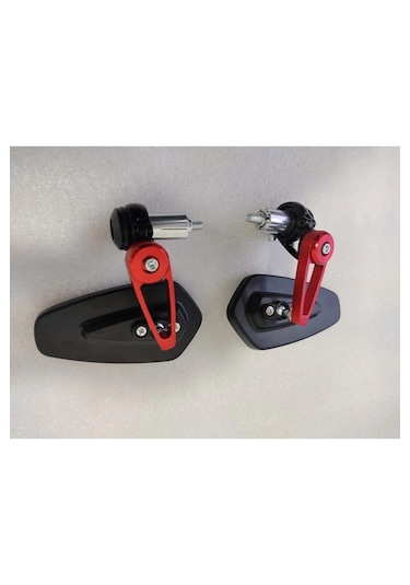 Motosiklet Katlanabilir Gidon Ayna Universal Ayarlanabilir Red