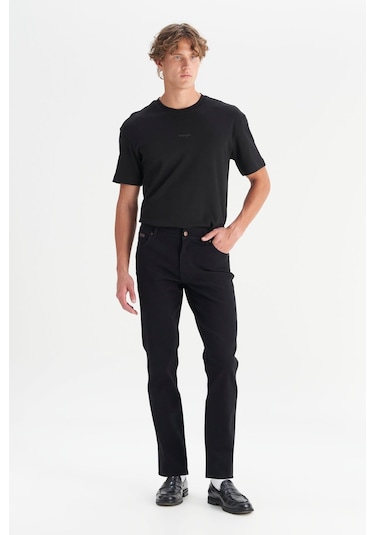 Wrangler Texas Slim Denim Pantolon Black Black
