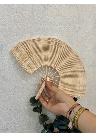 Rattan Ahşap El-duvar Yelpazesi