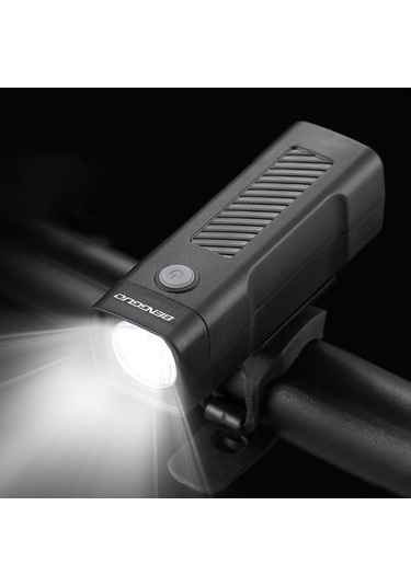 Bengguo Bisiklet Ön Işık Şarj Edilebilir El Feneri 3 Aydınlatma Modu Siyah Siyah