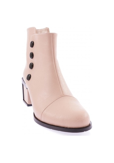 Dgn 725-22k Kadin Aksesuar Detayli Topuklu Bot 725-1922-R12632 Ten Rengi