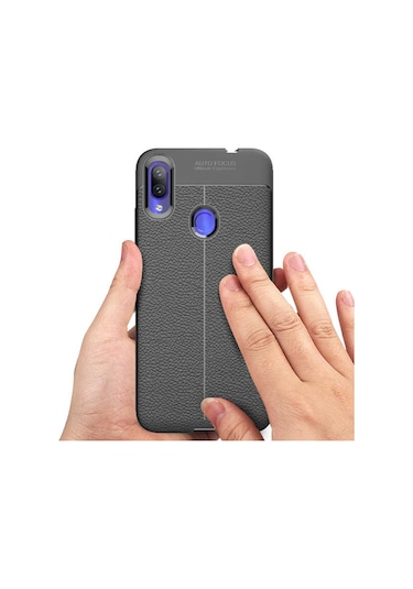 Xiaomi Redmi Note 7 Kilif Deri Tarzi Niss Silikon Case 389472364