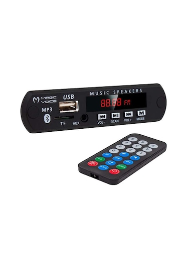 Magicvoice Oto Teyp Usb/Sd/Mıc/Bluetooth Kumandalı Mik Li Oto Teyp