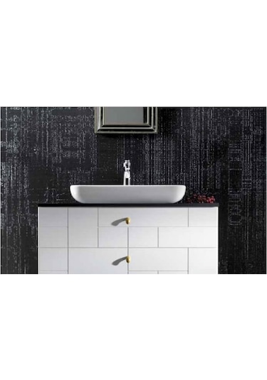 Turkuaz Seramik Cerastyle Çanak Lal Tezgah Üstü Lavabo 60CM Standart