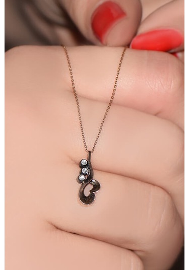 3’Lü Elmas Kalpli Elmas Tria Tasarım  Kolye