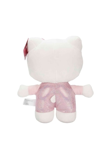 Hello Kitty Parıltılı Peluş Oyuncak 29 Cm Yumuşak Dokulu Simli Tulumlu Seri
