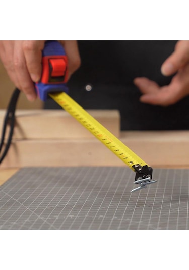 Workpro Wp261044 8mx25mm Naylon Kaplama Sarı Çift Taraflı Manyetik Çelik Şerit Metre