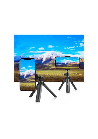 Sones Puluz 1/4 İnç İç Vida Metal Tripod Topuz Başlı Adaptör Düğme Kilidi Siyah