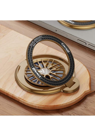 Manyetik Telefon Standı Stres Giderici Cep Telefonu Tutucu Telefon Tutacağı Parmak Döngüsü Kickstand Haki