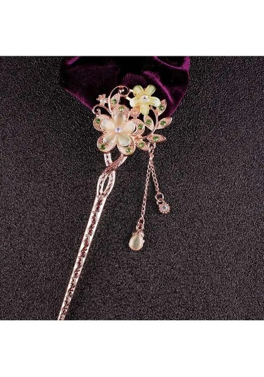 Villovatik Adel Yeşil Saç Tokası Aplikası 129631578 Yeşil