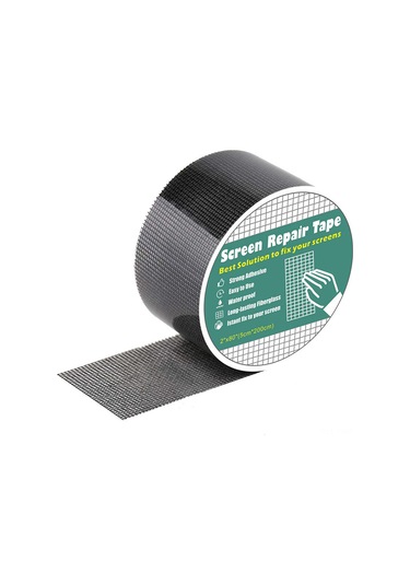 Geeksen "pencere Ve Kapı Filesi Onarım Bandı - Güçlü Yapışkanlı, 5cm X 2m" Siyah