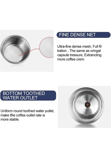 İ Cafilas Yd-d1 Kahve Kapsülü Yeniden Kullanılabilir Paslanmaz Çelik Filtre Bardak Dolce Gusto M Krema Yok Kahve Mk. Aks. 56599658