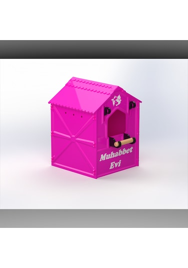 Plastik Kuş Yuvalığı Demonte 15x15x20 Pembe