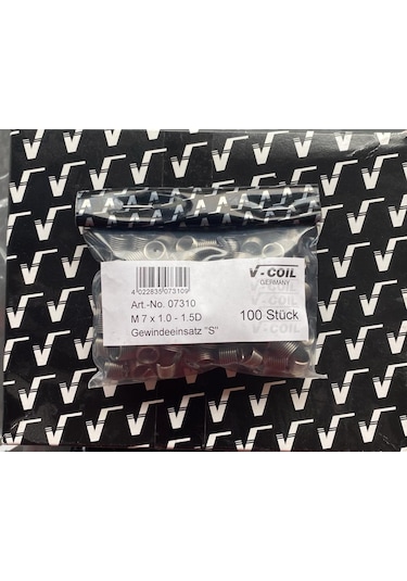 M7X1.0-1.5D Helicoil Yay V-Coıl Germany 100Adet