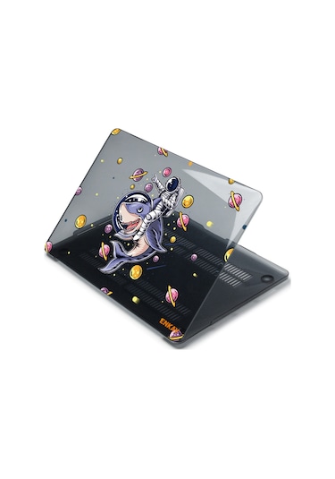 MacBook Pro 16" A2141 Desenli Koruyucu Laptop Kılıfı Köpek Balığı