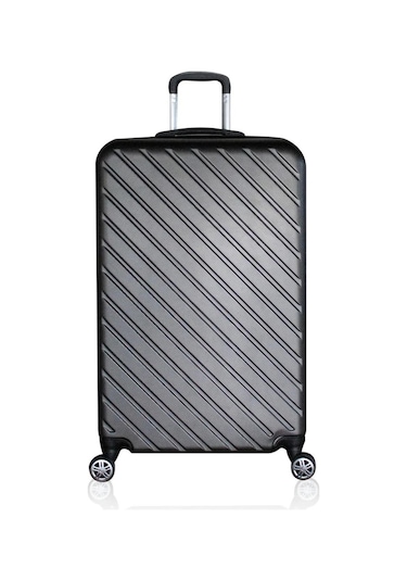 Abs Kullanışlı Renkli Büyük Boy Valiz Gri