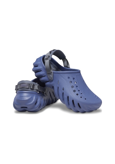 Crocs Echo Erkek Mavi Terlik Düz 207937 Mavi
