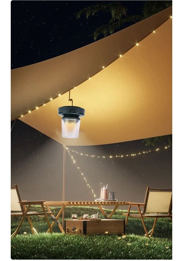 Shufa 10 Metre Led Işık, Gece Lambası Ve Işık Zinciri Kamp Lambası Siyah