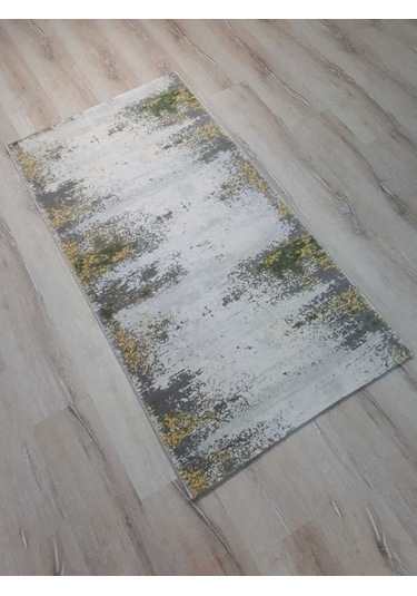 Armis Halı Kolaj A314A Gri Sarı Halı Yolluk 80X150 Cm