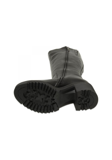 Mammamia D25kc-2330 Kalin Topuklu Günlük Siyah Kadın Çizme Siyah