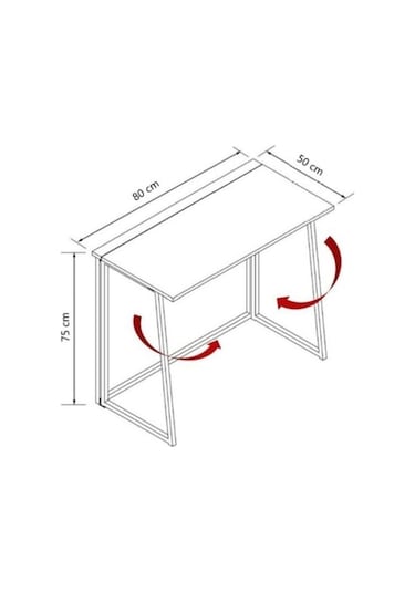 FahrettinKüçük Work001 Katlanır Çalışma Masas 120 CM Beyaz41 FahrettinKüçük Work001 Katlanır Çalışma Masas 120 CM Beyaz41