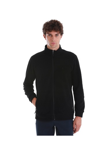 Hatemoğlu Regular Fit Tam Fermuarlı Polar Sweatshirt Siyah 3522ETC0B015 - 002 Siyah