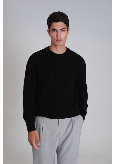 Lufian Erkek Kazak 112090139 Siyah Siyah