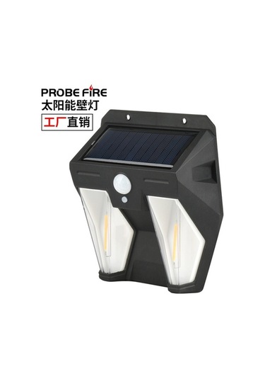 Pazly Sınır Ötesi Açık Su Geçirmez Peyzaj Işık, Güneş Enerjili Bahçe Aydınlatma, İnsan Vücut Sensörlü Duvar Lambası Ty13602 Çift Taraflı Tungsten