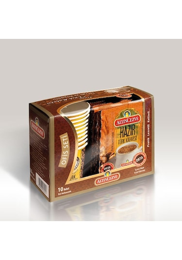 Altıncezve Hazır Türk Kahvesi Ofis Seti Orta Şekerli 10 x 9 G
