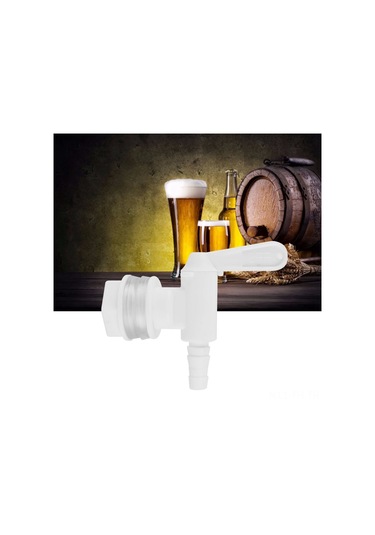 Folinda Gıda Kalitesi Plastik 3/8 İnç Bira Hazırlama Salatası Kranı - Kolay Kurulum, Temizleme Ve Sıvı Transferi İçin Ev Bira Yapımı Diğer