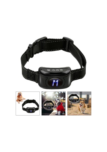 Suntek Köpek Şok Eğitim Tasması Su Geçirmez Şarj Siyah