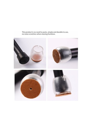 Ximistore9 16 Adet Silikon Masa/sandalye Ayak Koruması 37-42 Mm - Zemin Koruyucu, Sessiz Kaydırma, Kaymaz, Dayanıklı