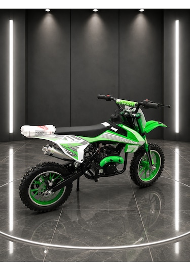 Sfm Mini Cros 49cc Çocuk Cross Motosikleti Yeşil