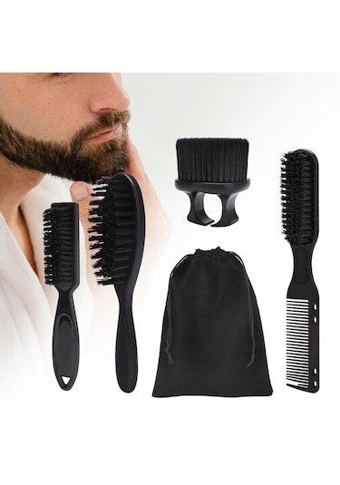 Dolıty Berber Fırçası Ve Tarak Seti Temizleme Saç Kese-paketi