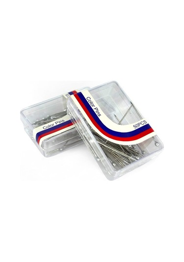 Toplu İğne Gümüş Gri Renk 50 Adet 2.5cm - Eşarp Ve Şal İğnesi - Kadın Tesettür Aksesuar Çok Amaçlı Gümüş