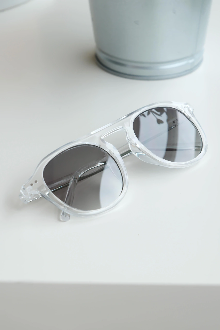 Royal Eyewear Re1107 Transparan Yeşil Güneş Gözlüğü Siyah - Mavi