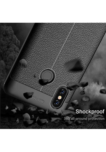 Xiaomi Mi Max 3 Kılıf Deri Tarzı Niss Silikon Case
